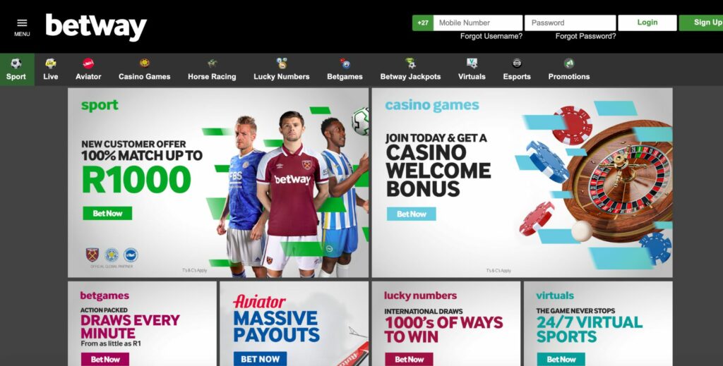 How to bet at Betway sports betting website