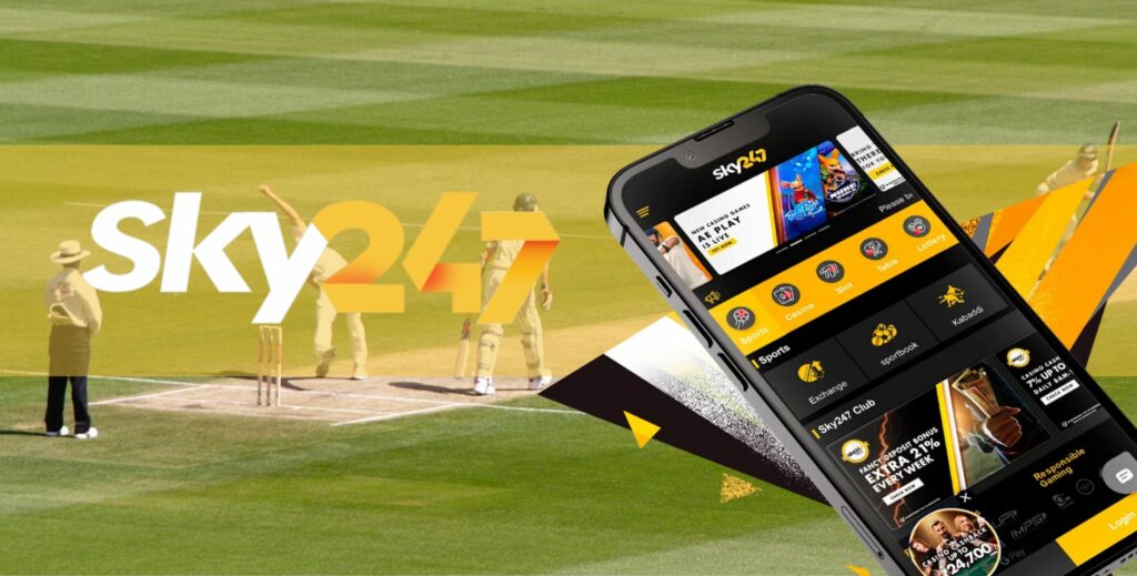 Download Sky247 application for sports betting