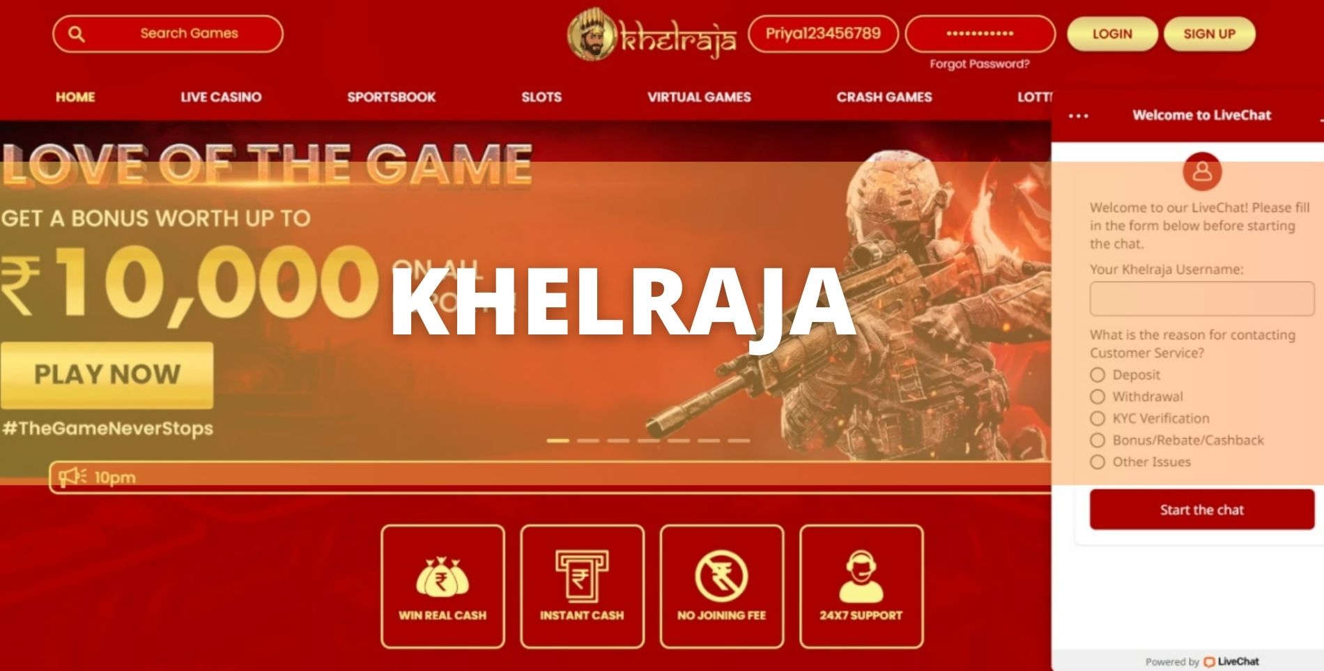 Khelraja gambling site guide